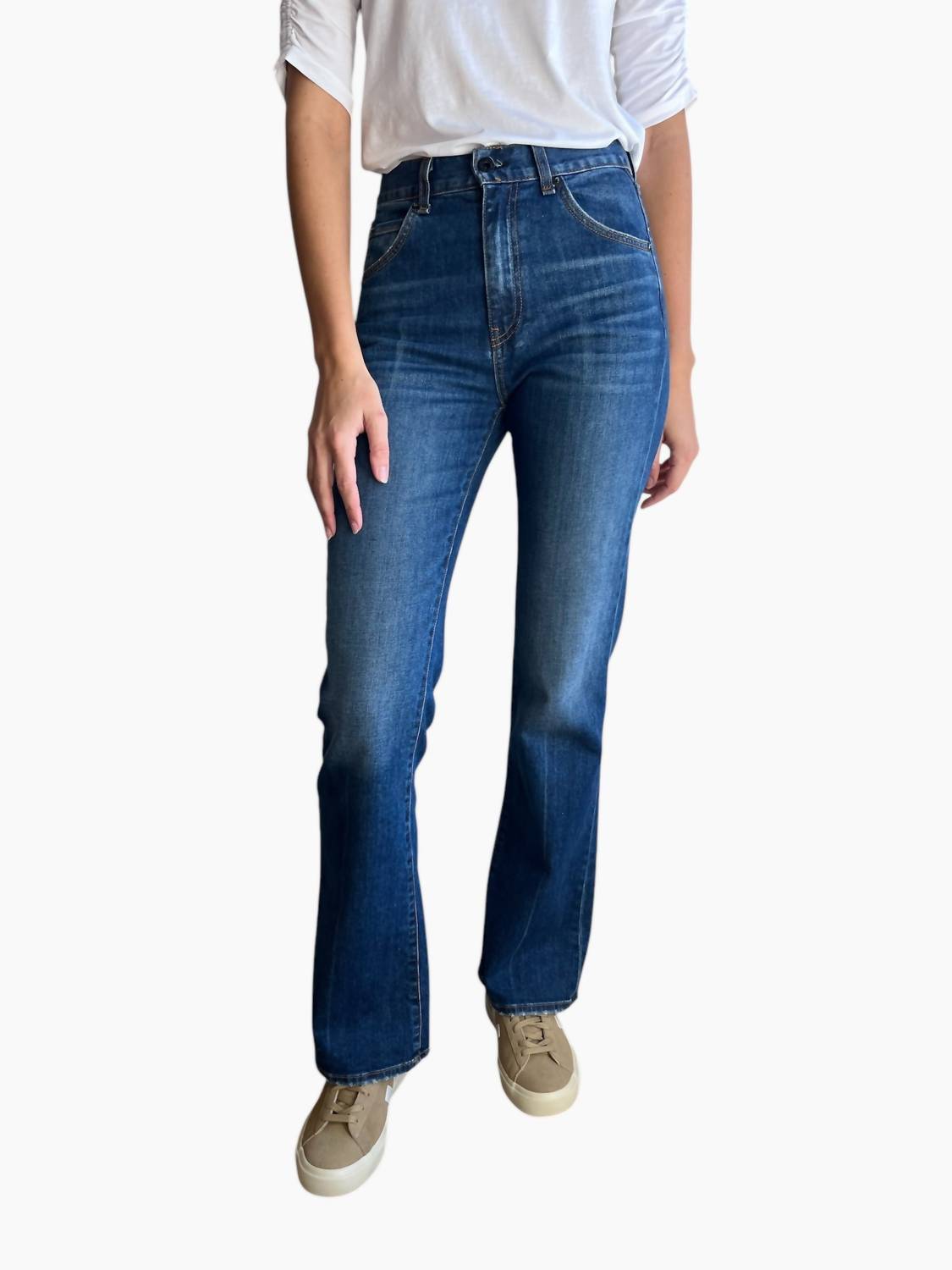 Askk Ny - High Rise Boot-cut Jean