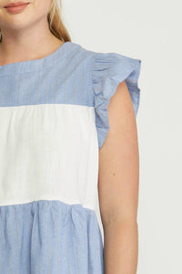 Entro - Mixed Print Tiered Top