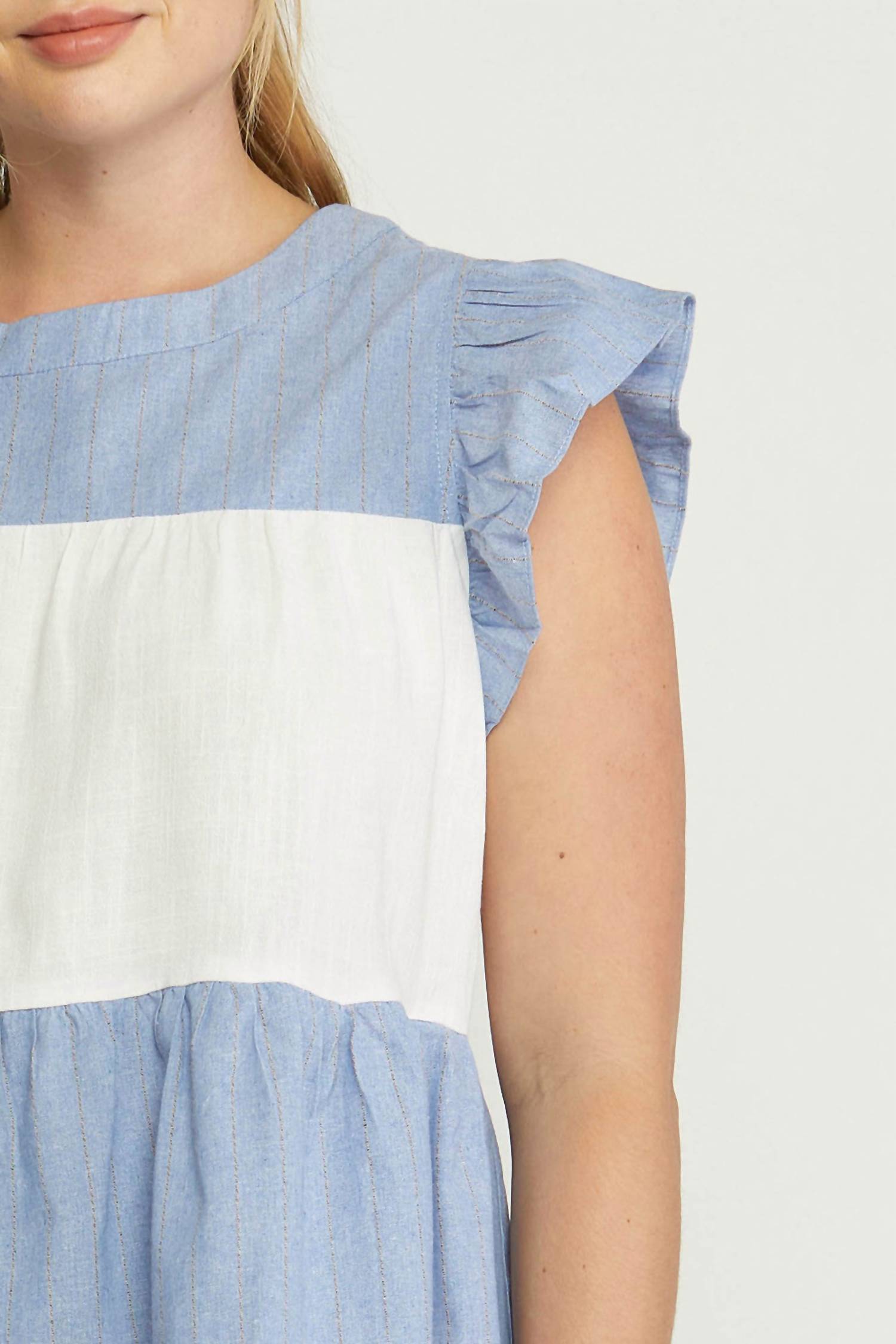 Entro - Mixed Print Tiered Top