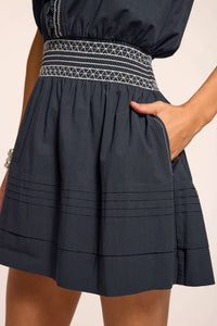 Ramy Brook - Tahlia Cotton Poplin Smocked Mini Dress