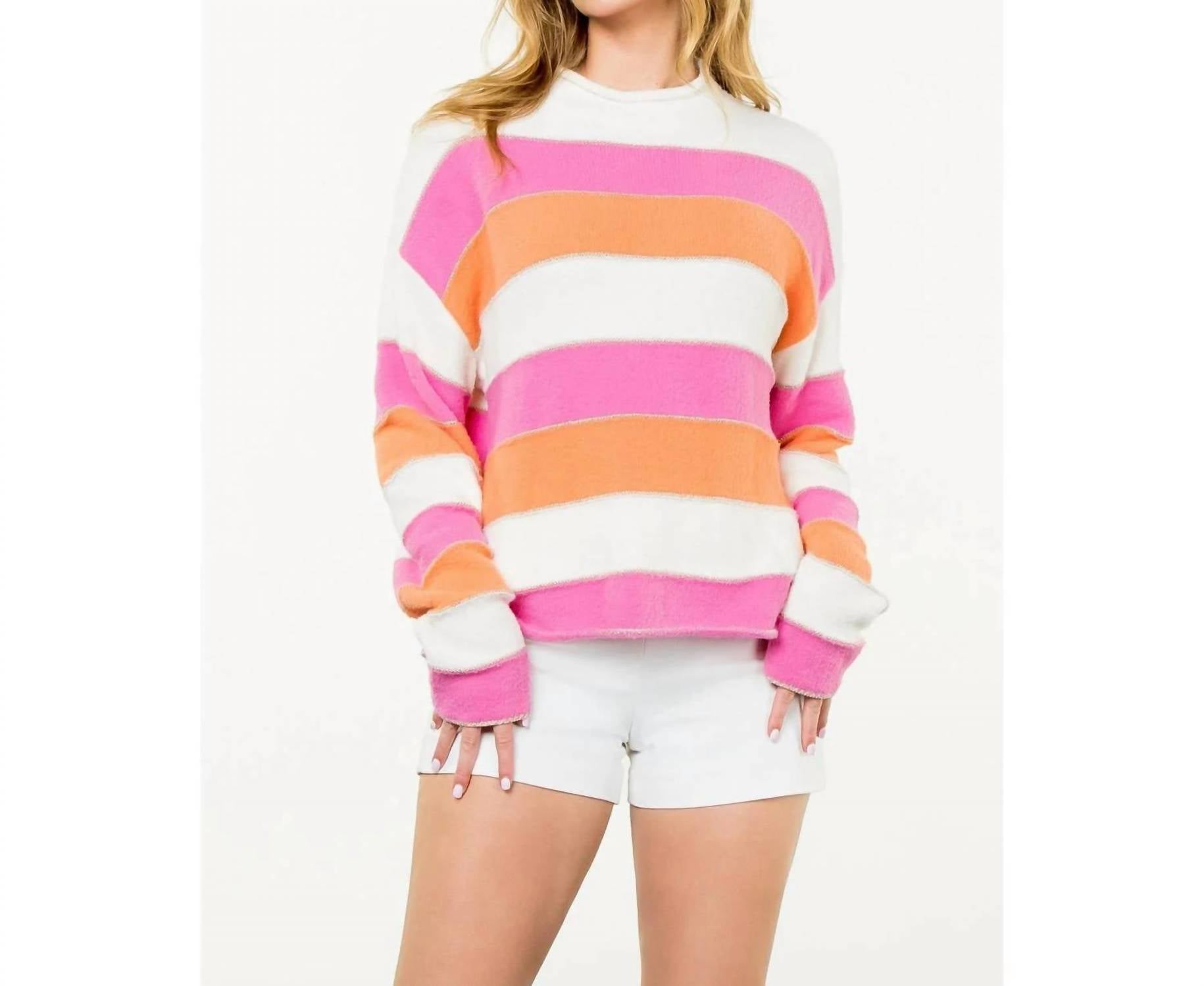 Thml - Striped Pattern Knit Sweater