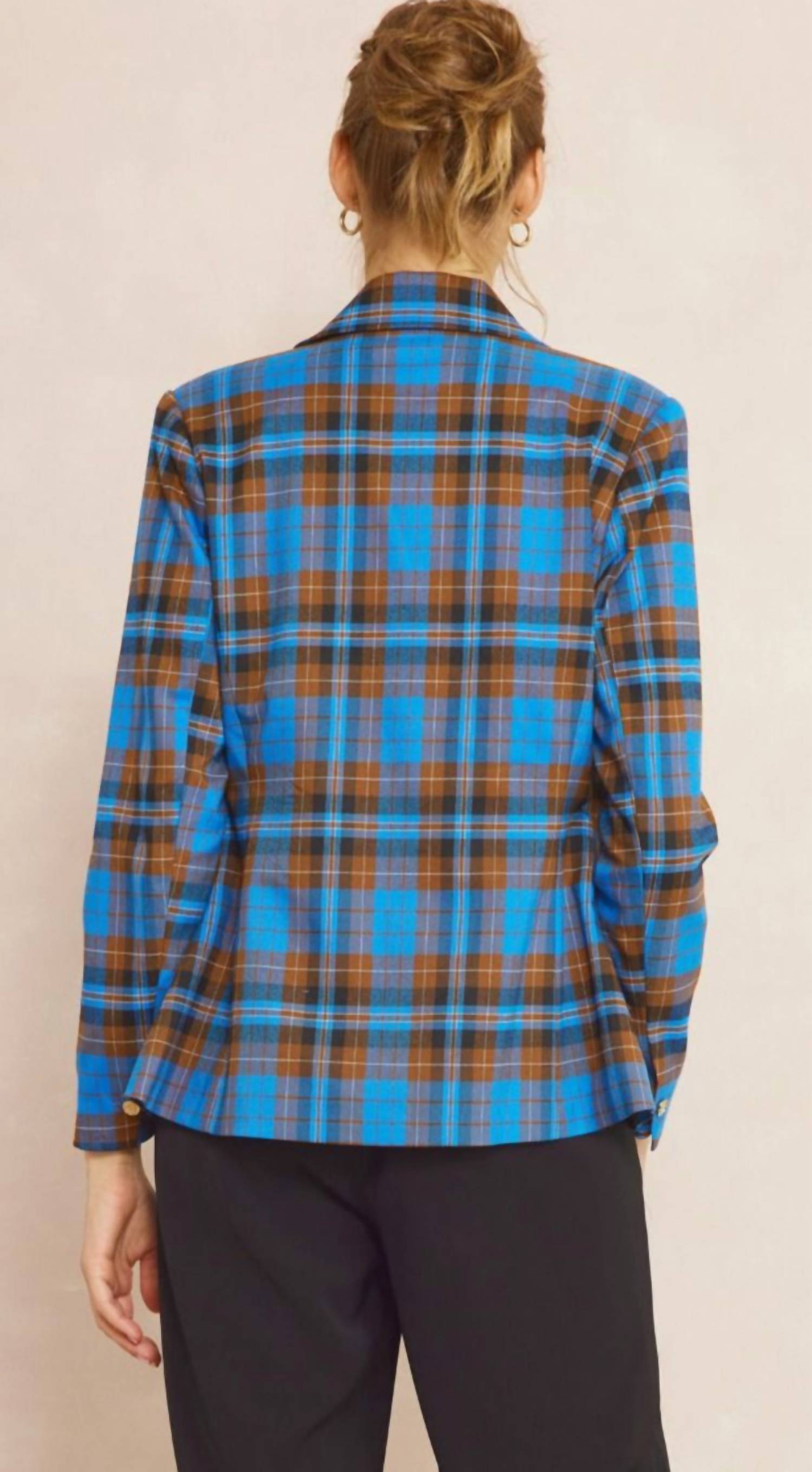 Entro - Val Plaid Blazer
