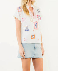 Thml - Coastal Stitch Top