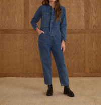 Rylee + Cru - Long Sleeve Coverall Jumpsuit