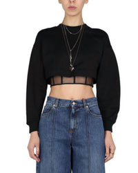 Alexander Mcqueen - Layered Cropped Sweatshirt