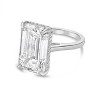Diana M Jewels - Women's Emerald & Round Lab-Grown Diamond Fashion Ring (4.00 Ct) - Signature Plus
