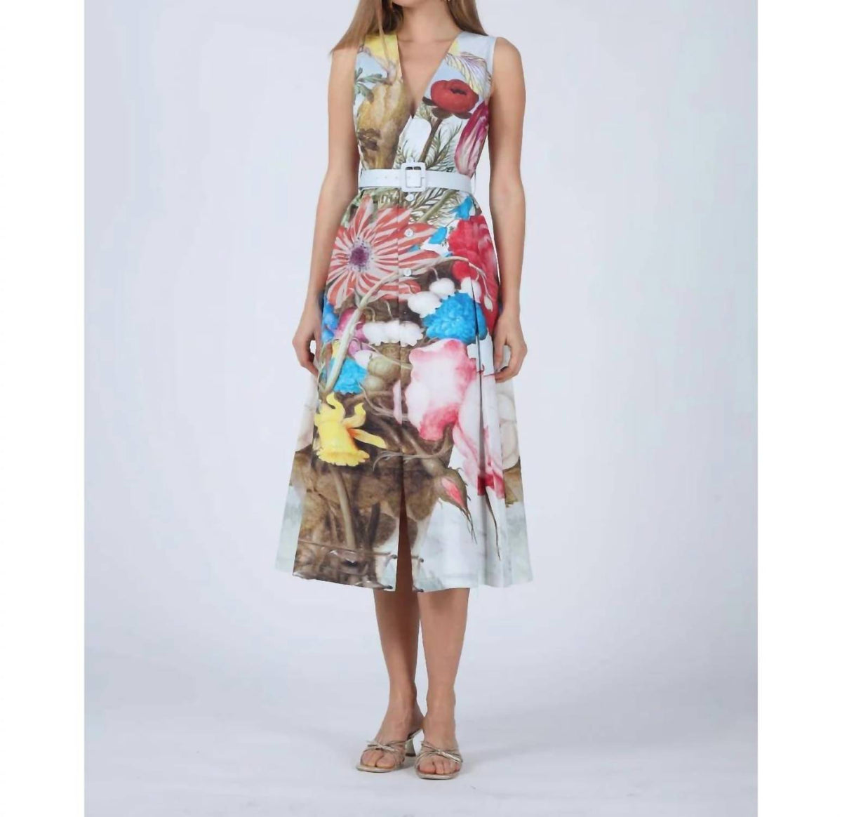 Aylaya - Gracie V-neck Midi Dress