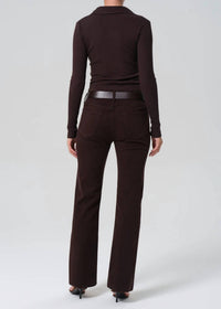 Citizens of Humanity Genova Low Rise Boot Jean in barrister - women's jeans - detail view