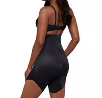 Miraclesuit Show Stopper Slanted Hem Shaping High Waisted Short in black - women's intimate - detail view