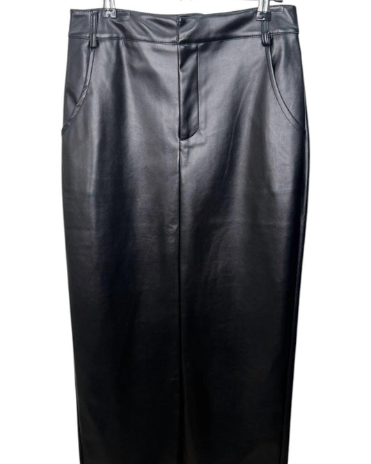 Needii - Women's Faux Leather Skirt