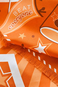 Saturday Silks - Women's Burnt Orange Fringed Spirit Scarf