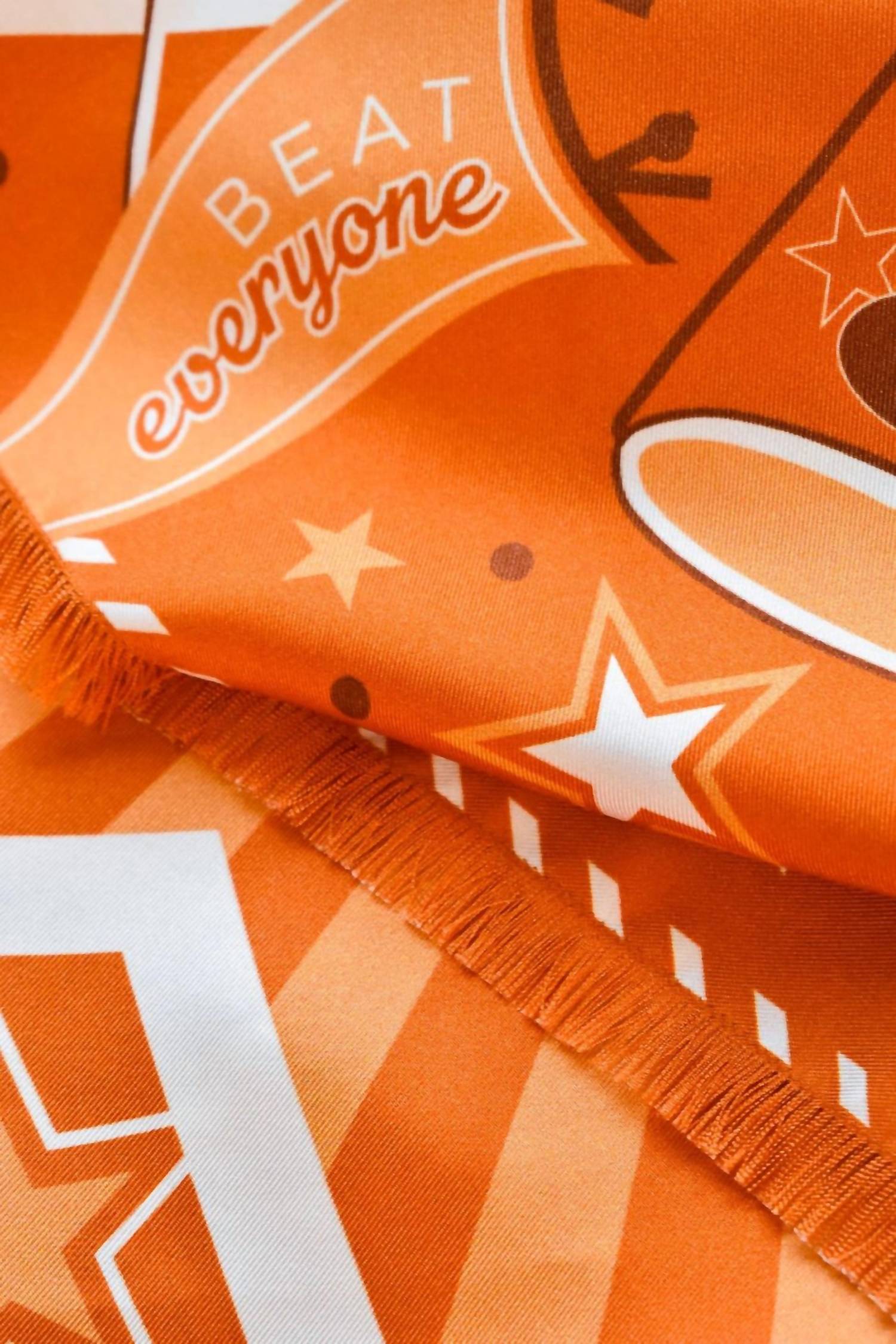 Saturday Silks - Women's Burnt Orange Fringed Spirit Scarf