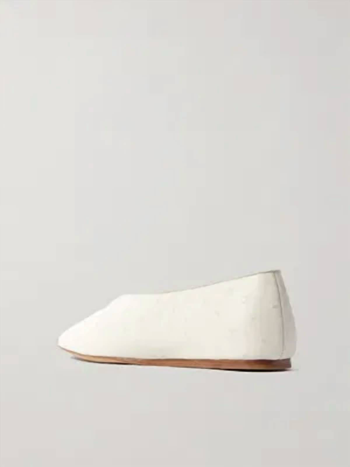 Le Monde Béryl - Women's Regency Ostrich Leather Ballet Flats