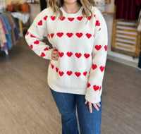 Vine & Love - Love Story Heart Sweater