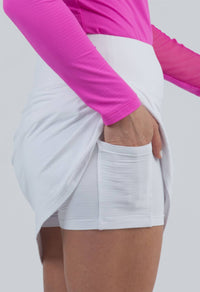 Ibkul - Faux Wrap Print Skort