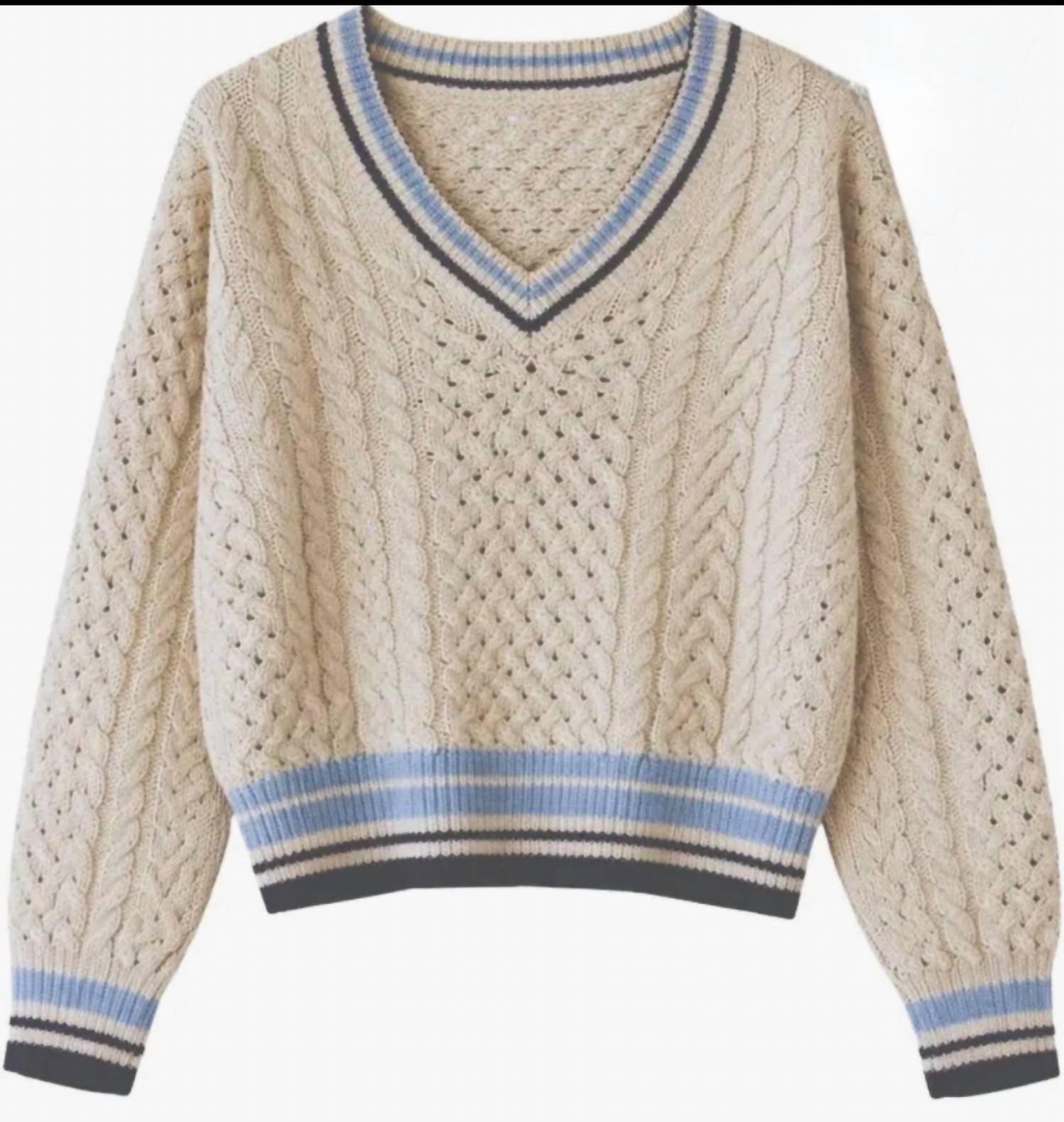 Autumn Cashmere - Women's Open fisherman cable Sweater