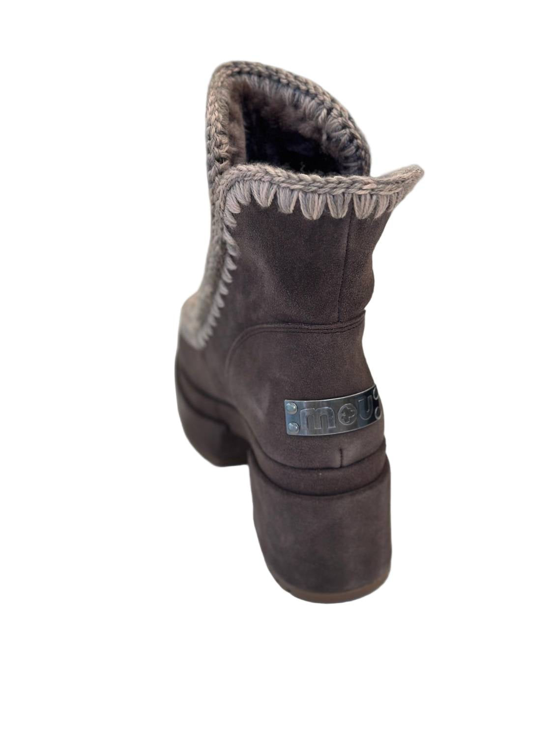 Mou - Women's Platform Suede Bootie