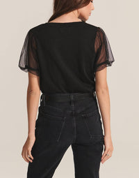 Velvet By Graham & Spencer - Cotton Slub Novelty Justine Top