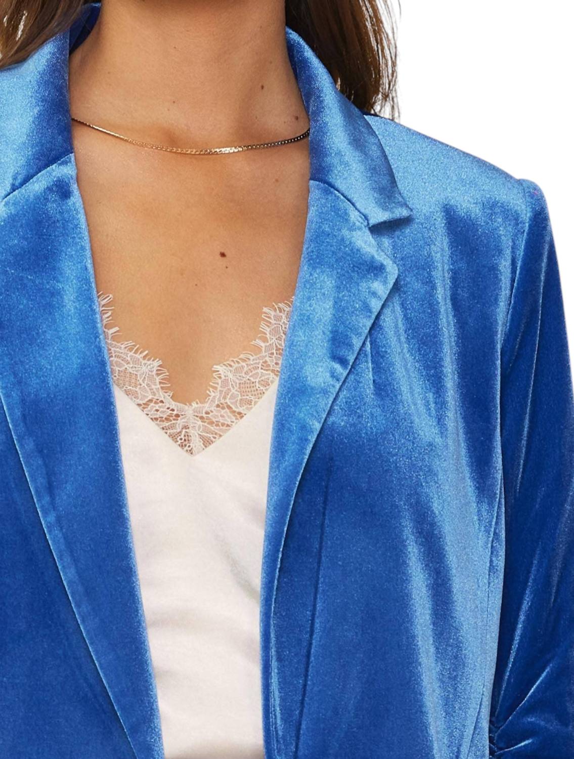 Skies Are Blue - Gina Velvet Blazer