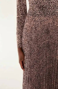 Farm Rio - Baby Leopard Pleated Maxi Skirt