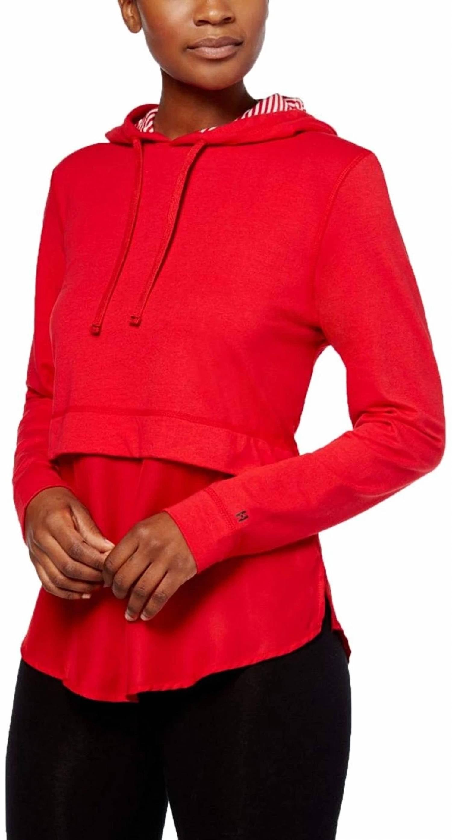 Hue - Sleepwear Layered Look Shirttail Hoodie