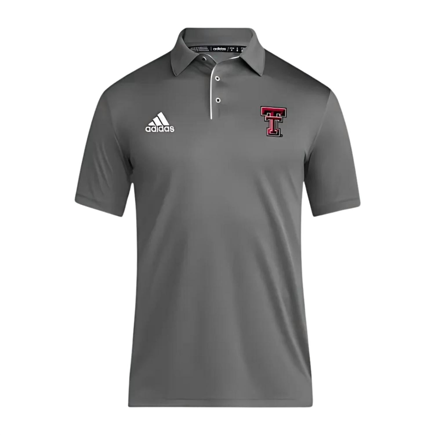 adidas Men's Texas Tech Ultra365 Polo Shirt in grey - men's shirt