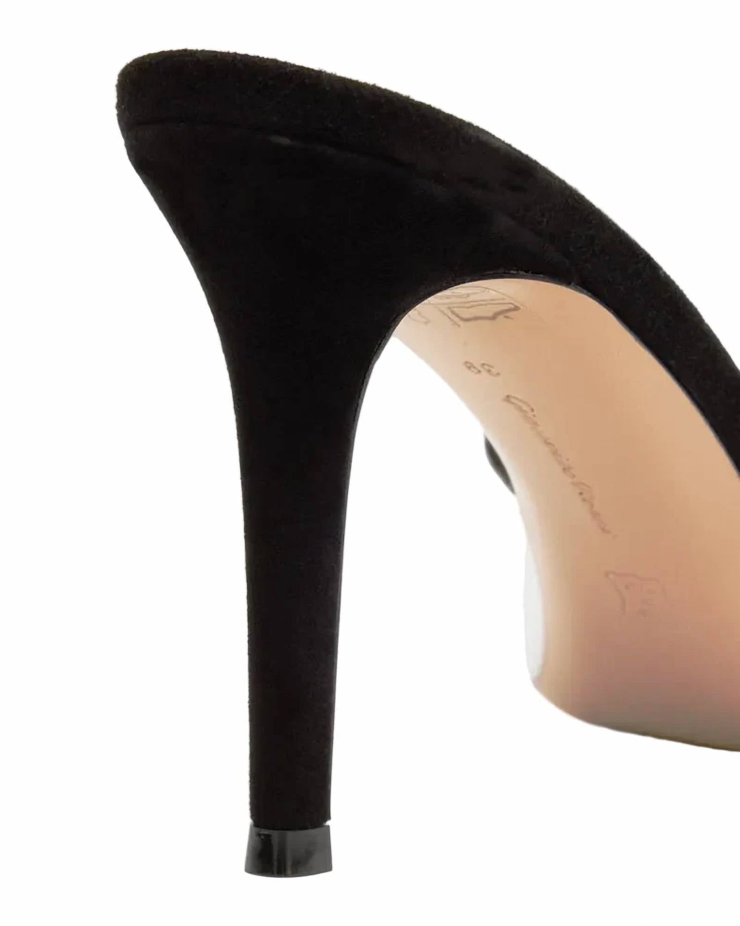 Gianvito Rossi - Women's Metallic Suede Mule Sandals