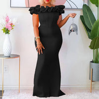 Metamorphosis Girl - Ruffle Front Strapless Formal Gown Dress