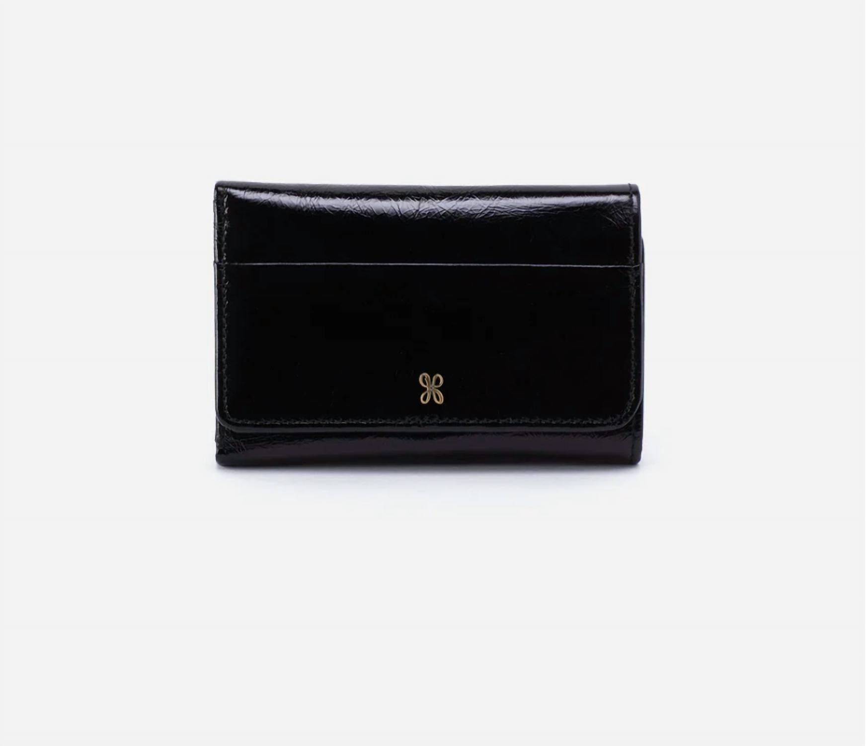HOBO Women's Jill Trifold Wallet in black - women's bag