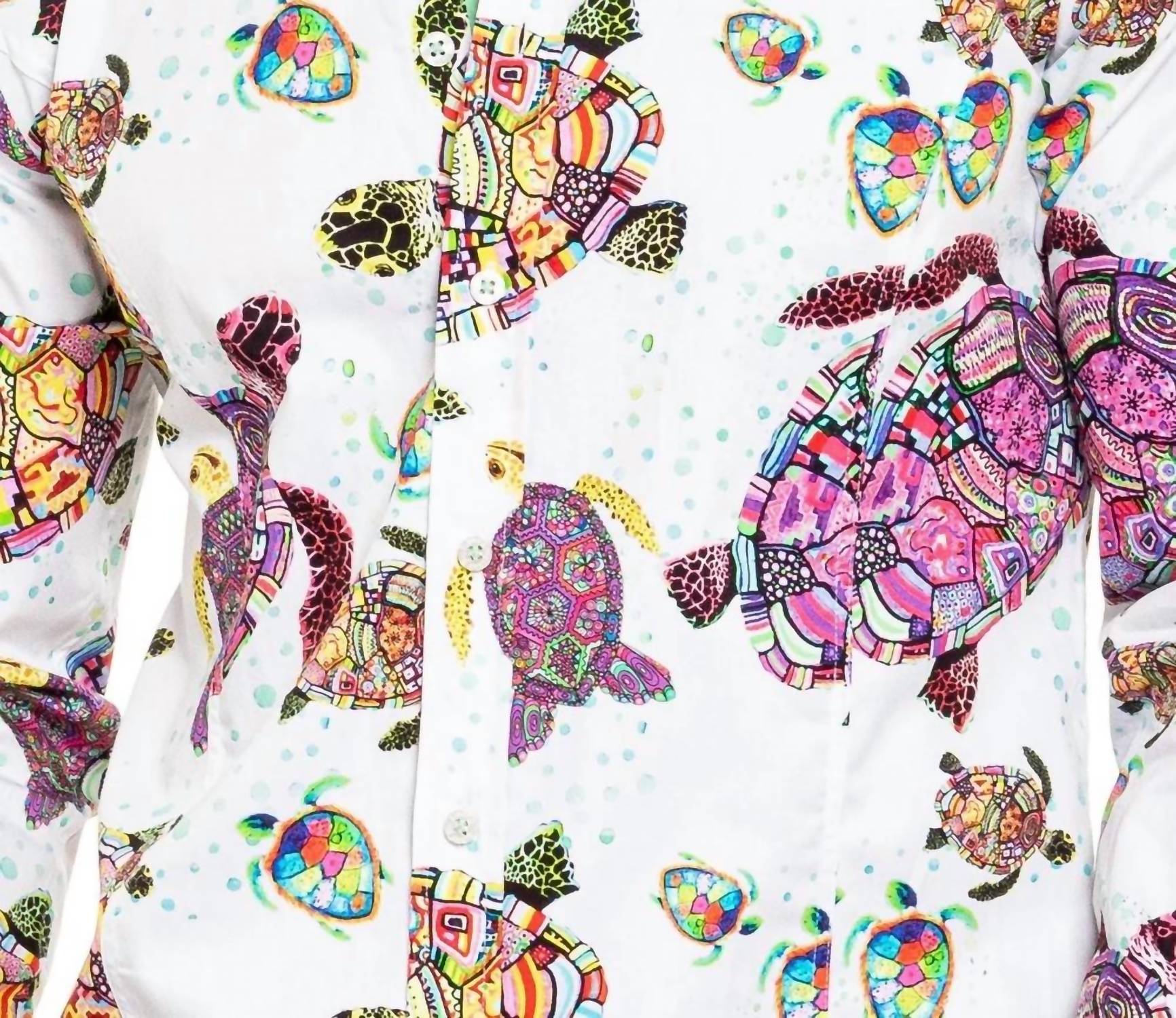 Eight X - Trippy Turtle Button Down Shirt
