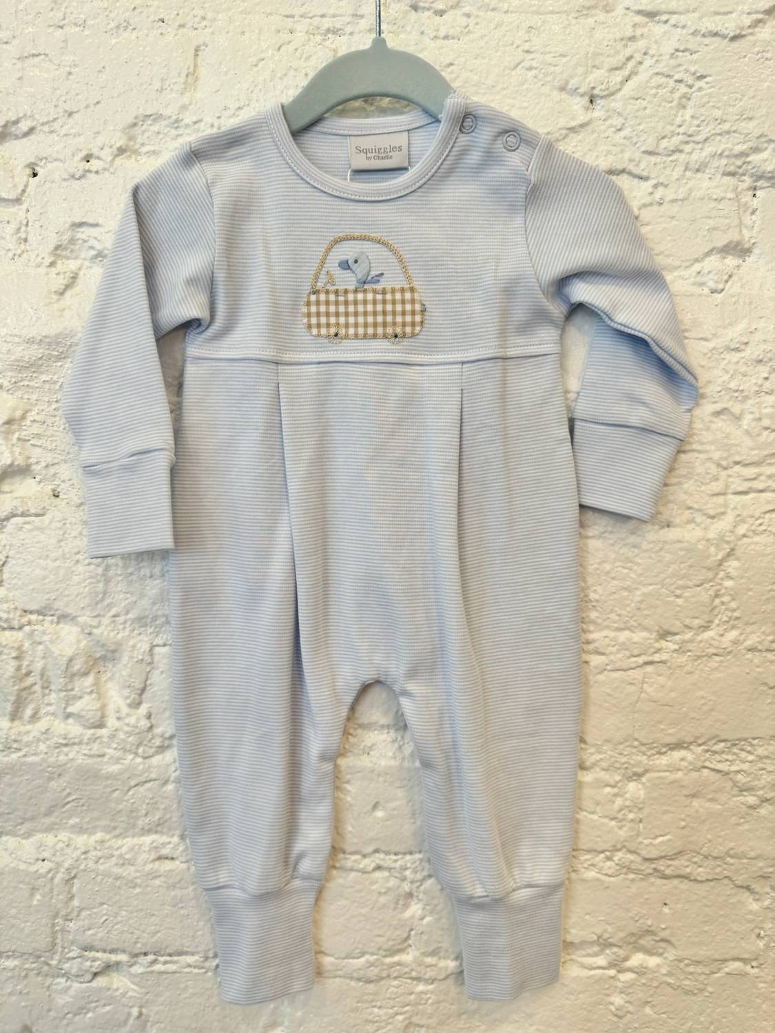 SQUIGGLES Kids Driving Duck Playsuit in blue - kids' item