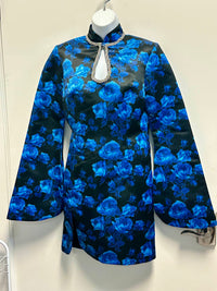 Richard Quinn - Women's Pre-loved Floral High Collar Day Mini Dress