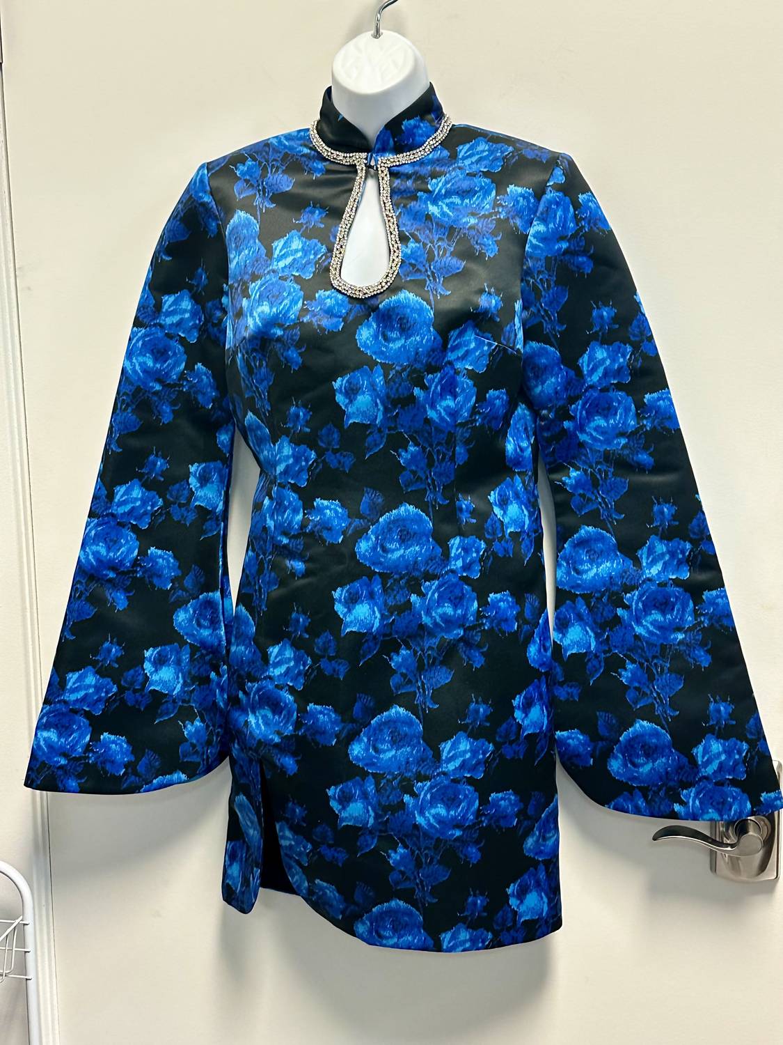 Richard Quinn - Women's Pre-loved Floral High Collar Day Mini Dress