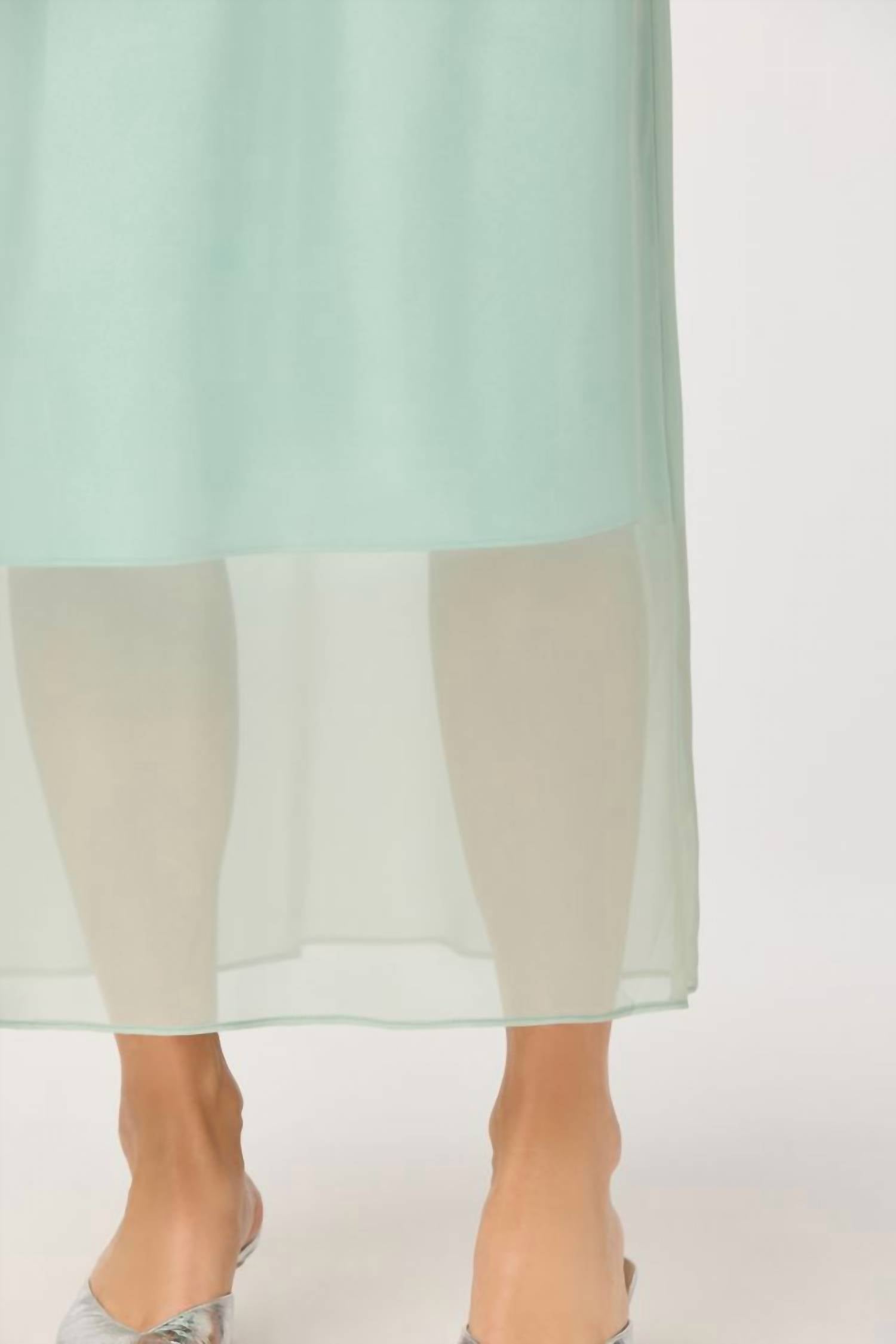 ASTR Keyara Flowing Silhouette Skirt in mint - women's skirt - alternate view