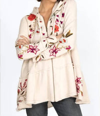 Johnny Was - Flore Tiered Hoodie