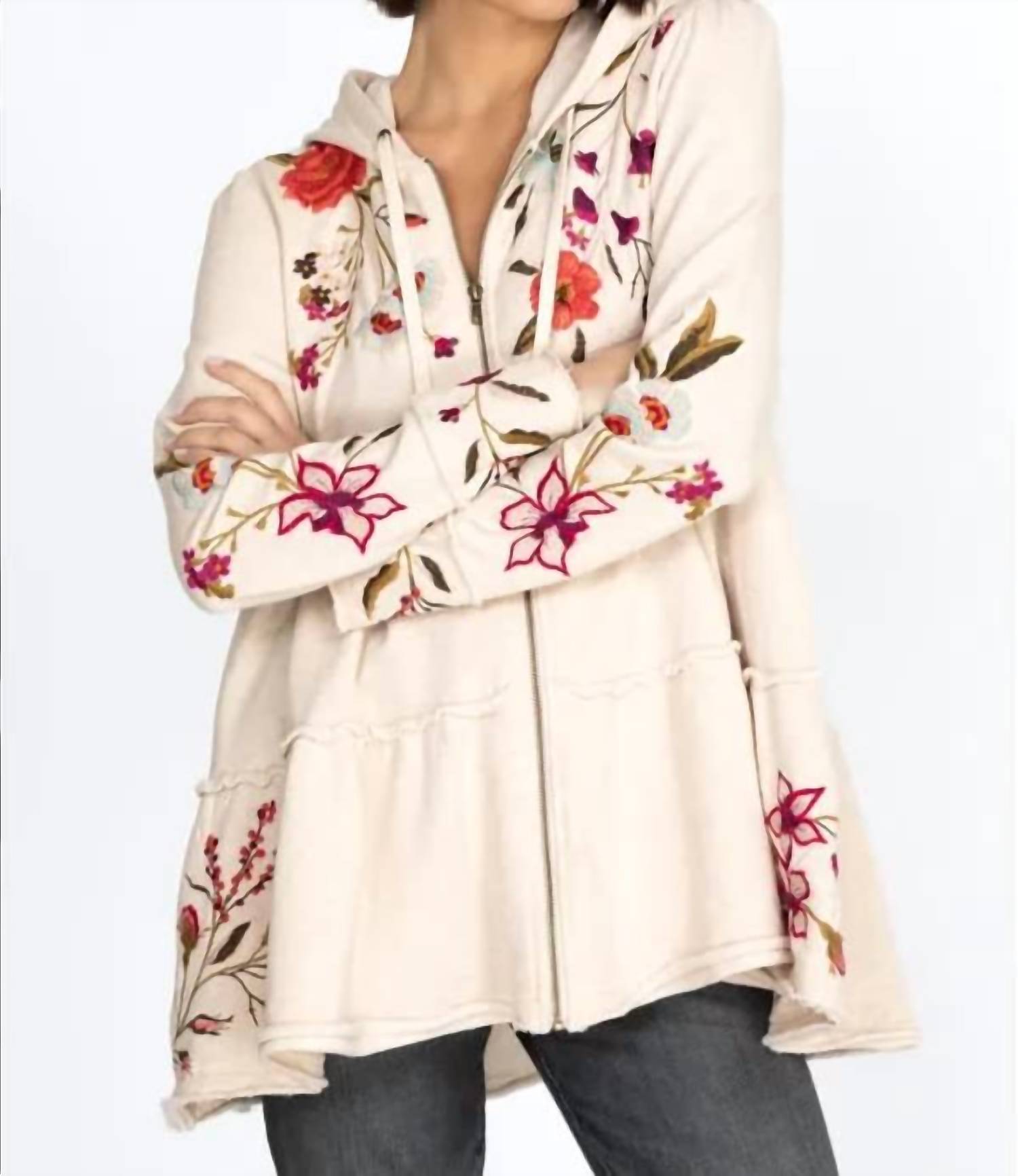 Johnny Was - Flore Tiered Hoodie