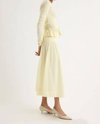 Merlette - Ceniza Ruched Midi Skirt