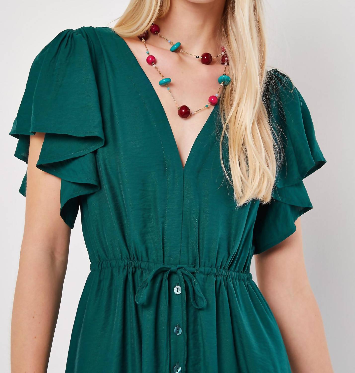 Apricot - Angel Sleeveless Back Dress