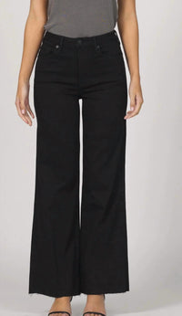 DEAR JOHN DENIM Fiona Wide Leg Jeans in black arrow - women's jeans - alternate view