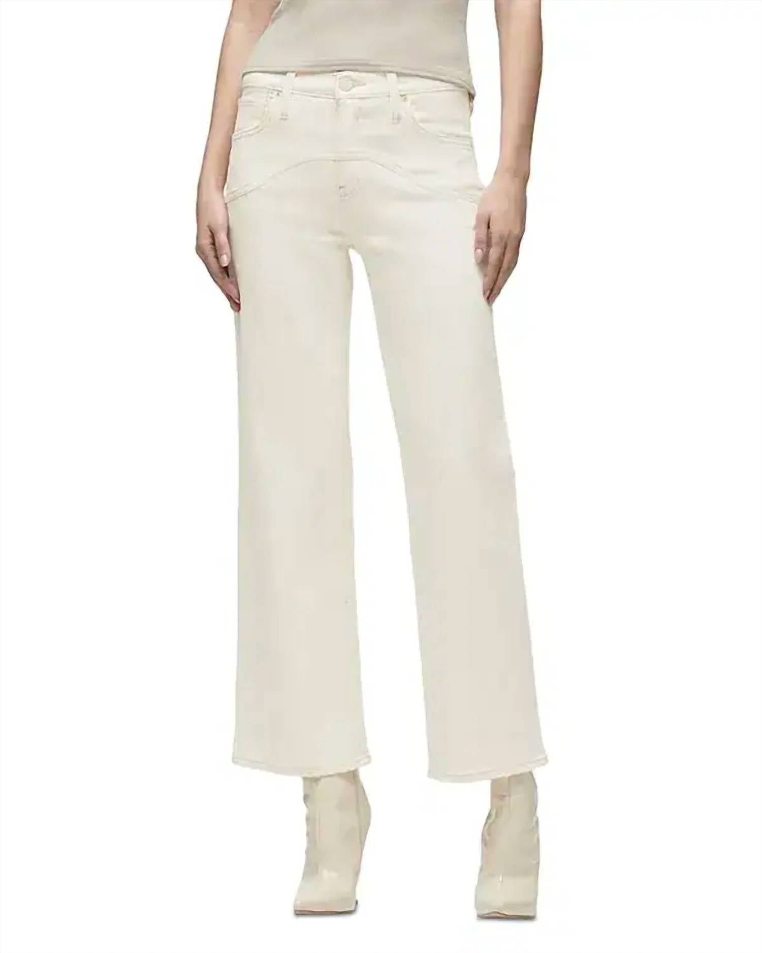 Hudson - Rosie High Rise Wide Leg Ankle With Curved Yoke Jeans