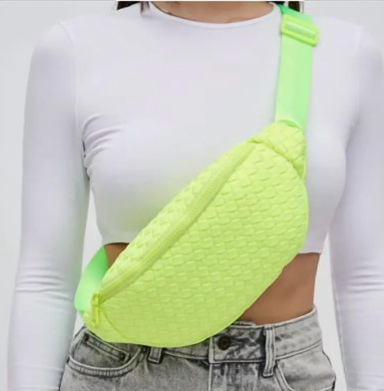 Sol And Selene - Aim High Woven Neoprene Belt Bag