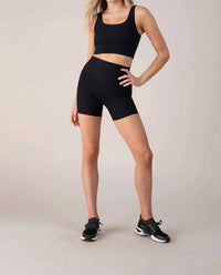 Bloch - 5” Ribbed Biker Shorts
