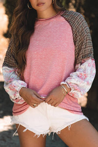 66Disco - Patchwork Raglan Sleeve Top