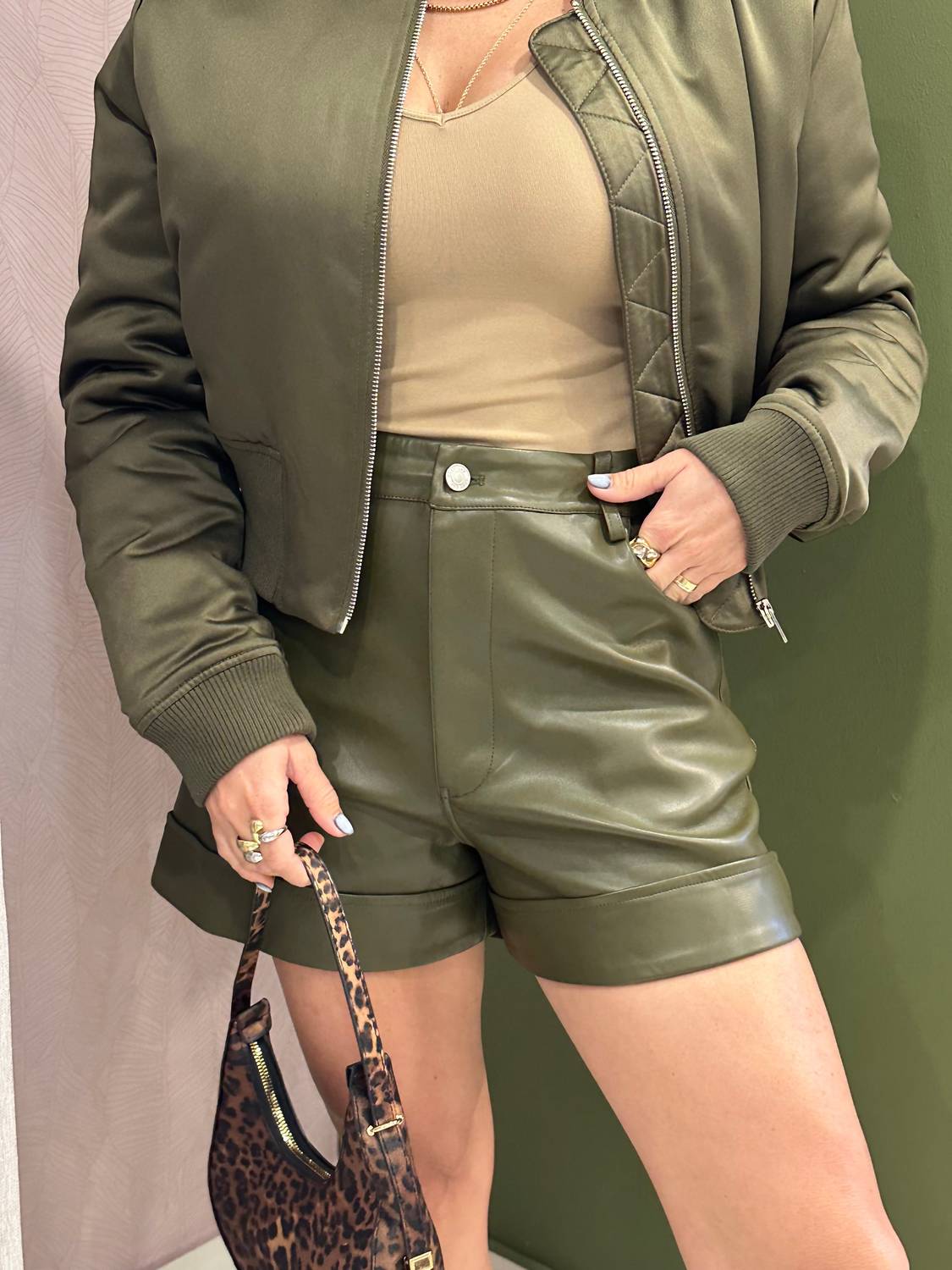 Endless Rose - Faux Leather Shorts