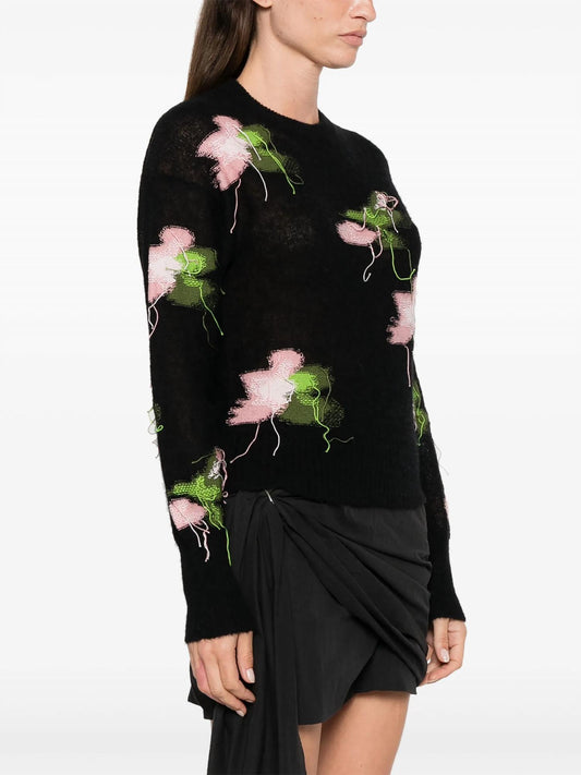 Erdem - Intarsia Alpaca Wool Jumper Sweater