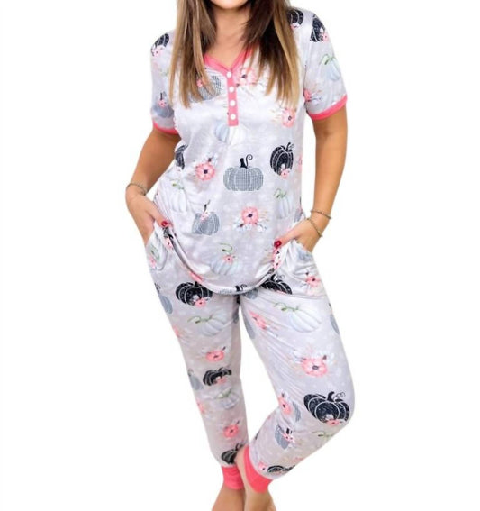 Shirley Stone - Thanksgiving Pumpkin Pajama