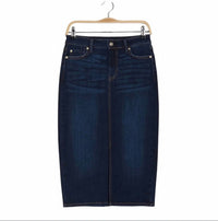 7 For All Mankind - Easy Pencil Denim Skirt