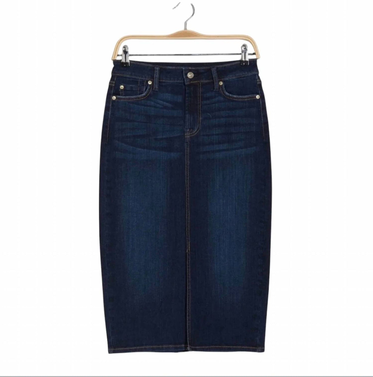 7 For All Mankind - Easy Pencil Denim Skirt