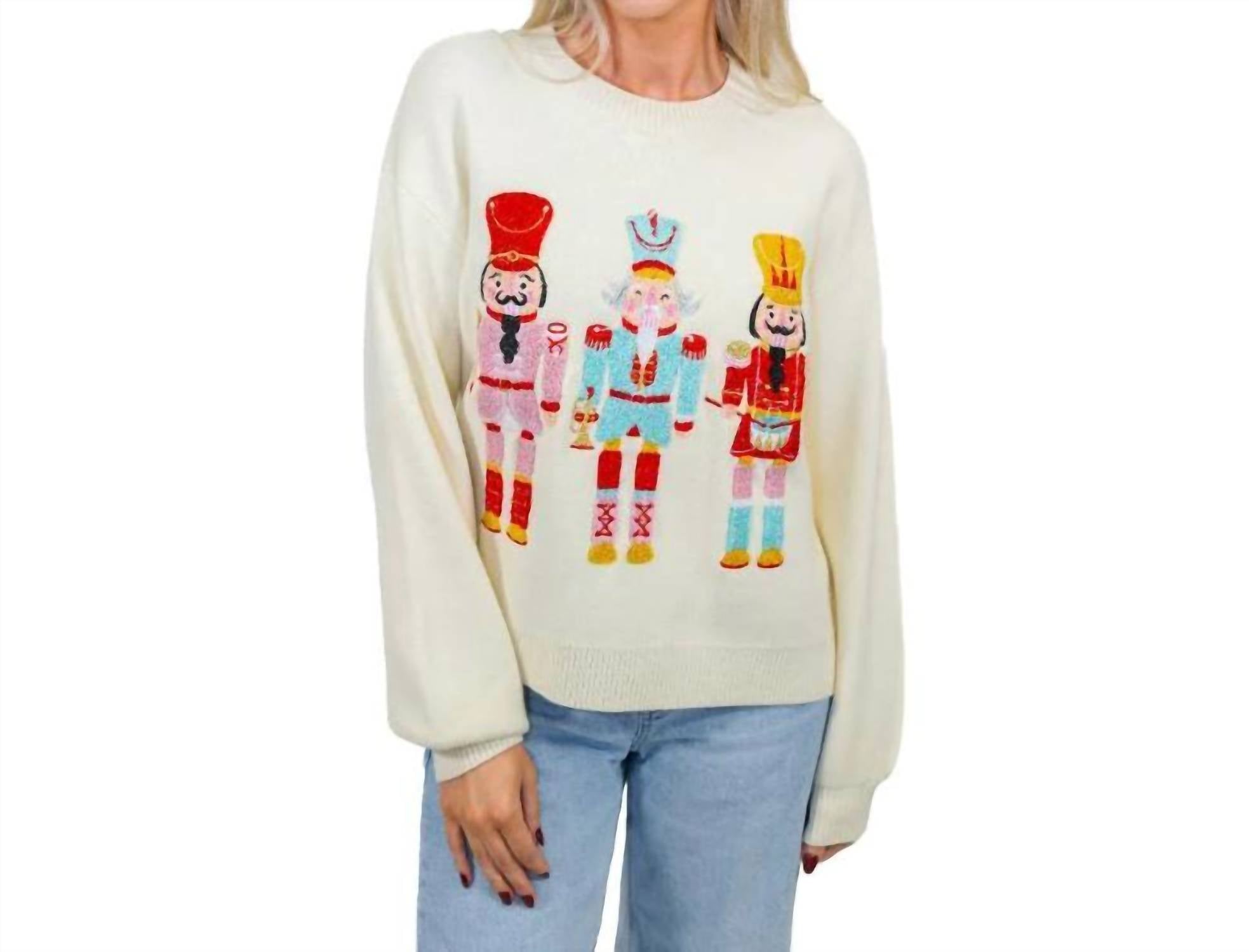 Jane Marie - Whimsy Nutcracker Crewneck Sweater