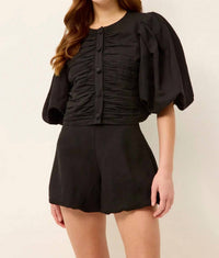 Marie Oliver - Rowan Button Front Top